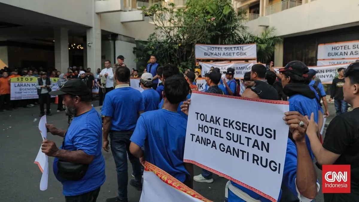 Massa Blokade Hotel Sultan, Tolak Eksekusi Paksa Lahan GBK